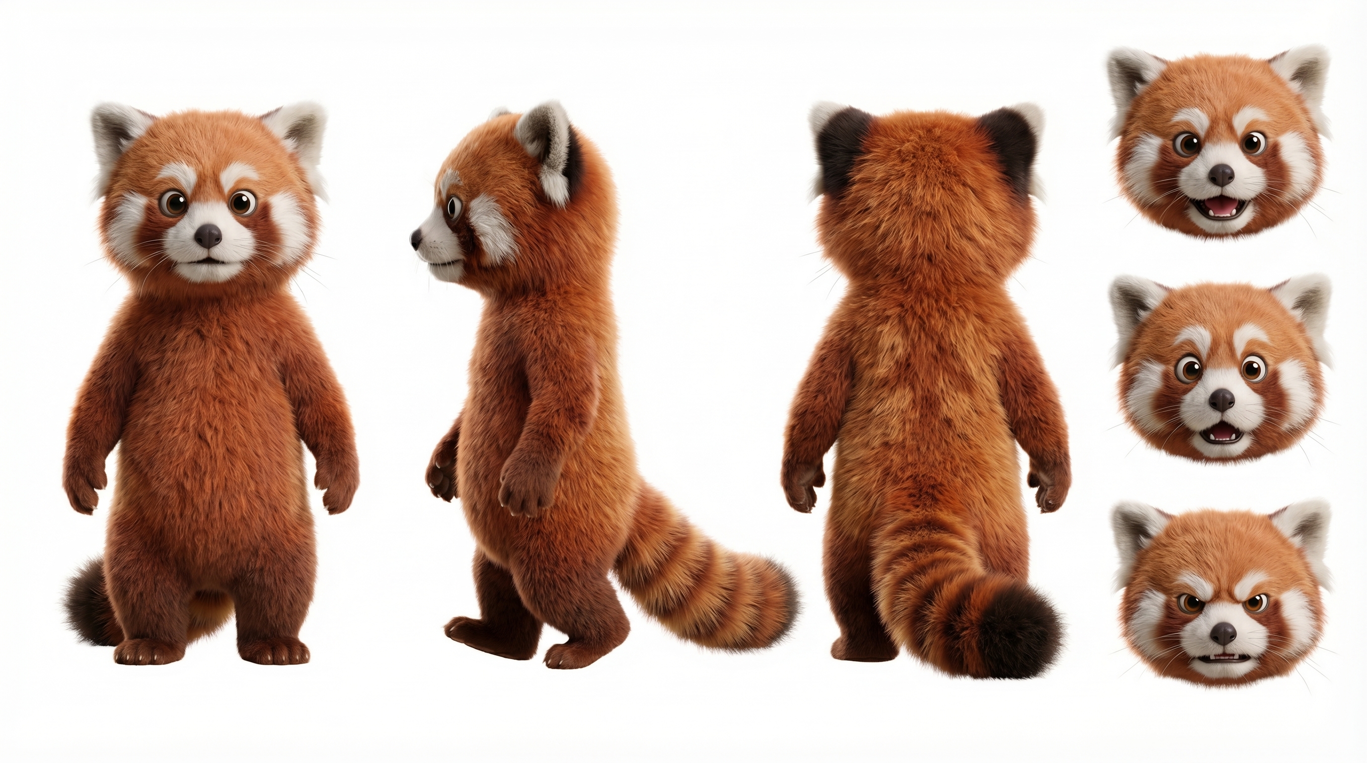 Raton laveur 3D stylisé, image IA ultra-réaliste — DinarStudio